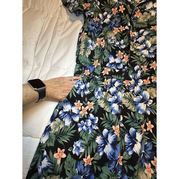 BoohooMAN Floral Print Revere Collar Short Jumpsuit Men’s Large - Picture 5 of 11